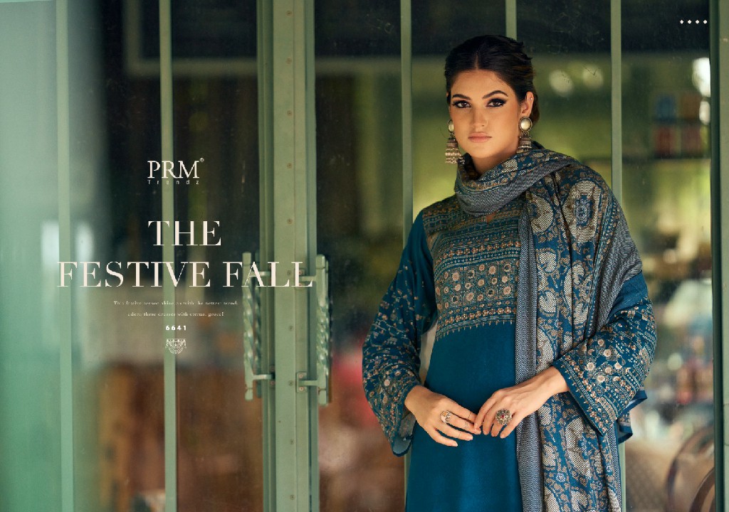 PRM Suraali Wholesale Viscose Pashmina With Fancy Hand Work Winter Salwar Suits