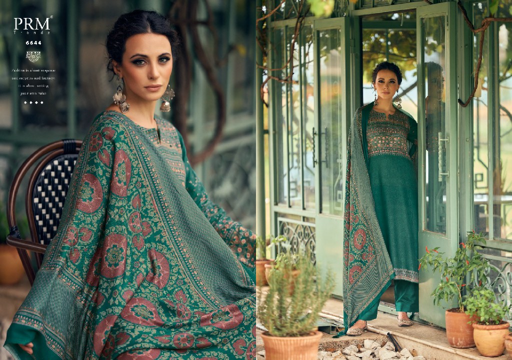 PRM Suraali Wholesale Viscose Pashmina With Fancy Hand Work Winter Salwar Suits