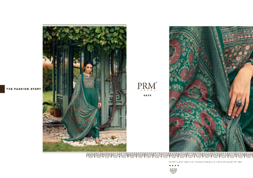 PRM Suraali Wholesale Viscose Pashmina With Fancy Hand Work Winter Salwar Suits