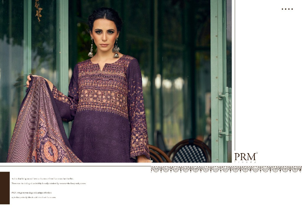 PRM Suraali Wholesale Viscose Pashmina With Fancy Hand Work Winter Salwar Suits