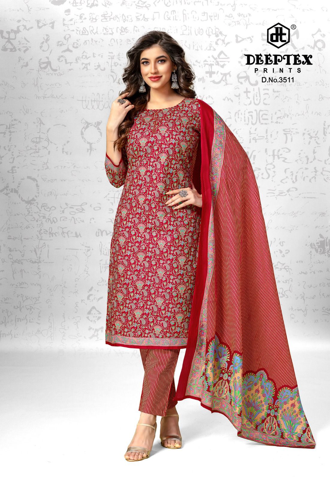 DEEPTEX CHIEF GUEST VOL 35 COTTON COMFY WEAR UNSTITCH SALWAR KAMEEZ