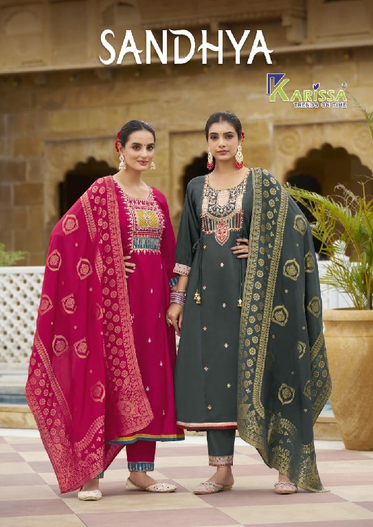 Karissa Sandhya Wholesale Top Pant With Dupatta