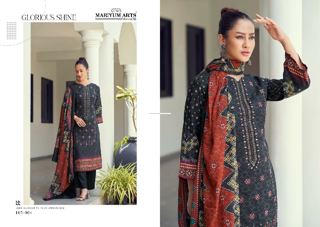 Mariyum Arts Habiba Wholesale Pure Cambric Cotton Dress Material