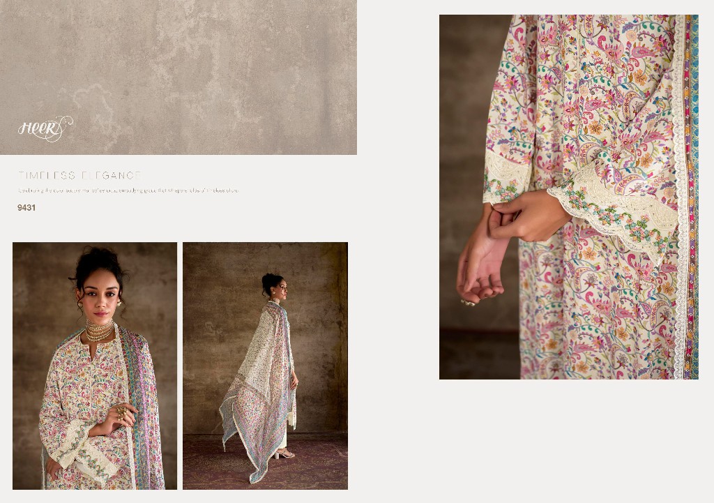 Kimora Heer Queen Vol-187 Wholesale Pure Pashmina With Embroidery Winter Salwar Suits