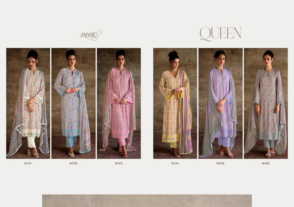 Kimora Heer Queen Vol-187 Wholesale Pure Pashmina With Embroidery Winter Salwar Suits