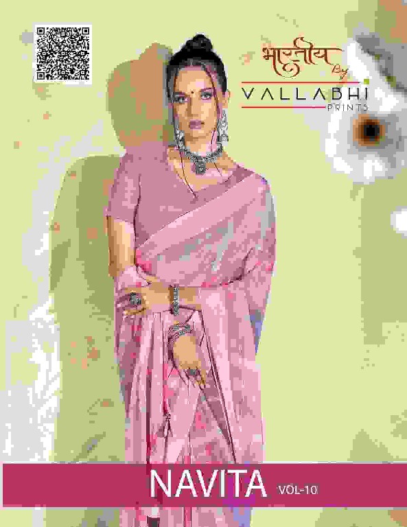 Vallabhi Navita Vol-10 Wholesale Georgette Fabrics Indian Sarees Catalog