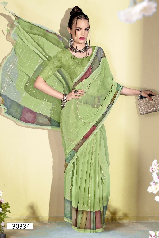 Vallabhi Mananya Wholesale Solid Georgette Sarees