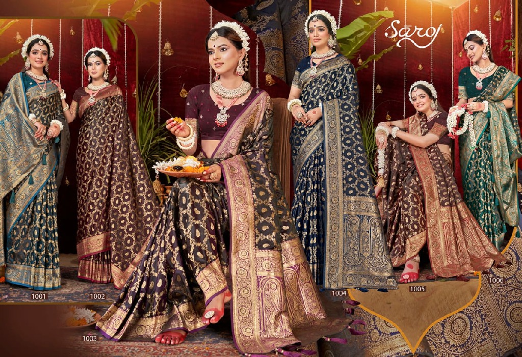 Saroj Sonar Bangla Vol-2 Wholesale Pure Satin Silk Sarees