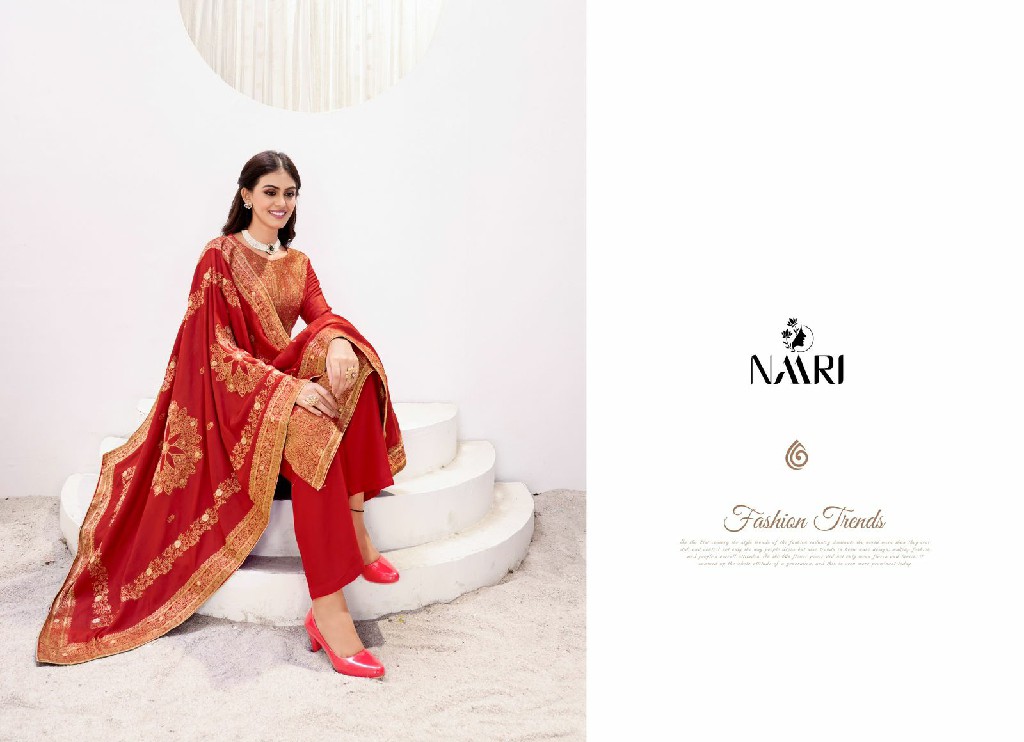 Naari Gul Preet Wholesale Pure Viscose Pashmina Jacard Winter Suits