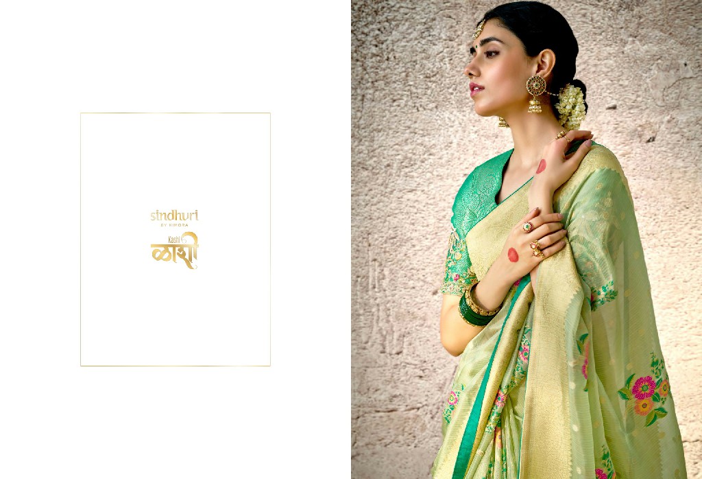 Kimora Sindhuri Kashi Wholesale Banarasi Silk With Heavy Handwork And Embroidery Designer Sarees