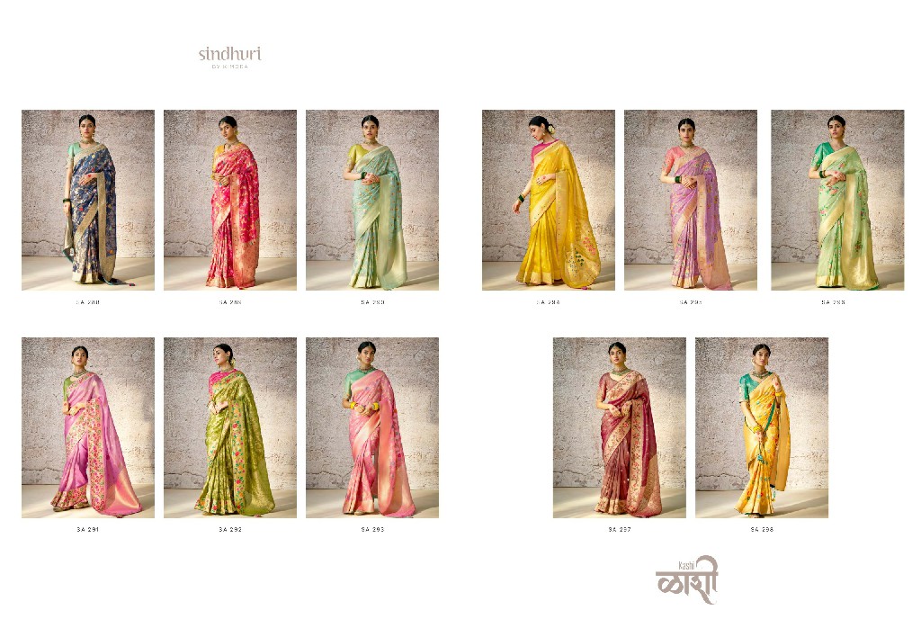 Kimora Sindhuri Kashi Wholesale Banarasi Silk With Heavy Handwork And Embroidery Designer Sarees