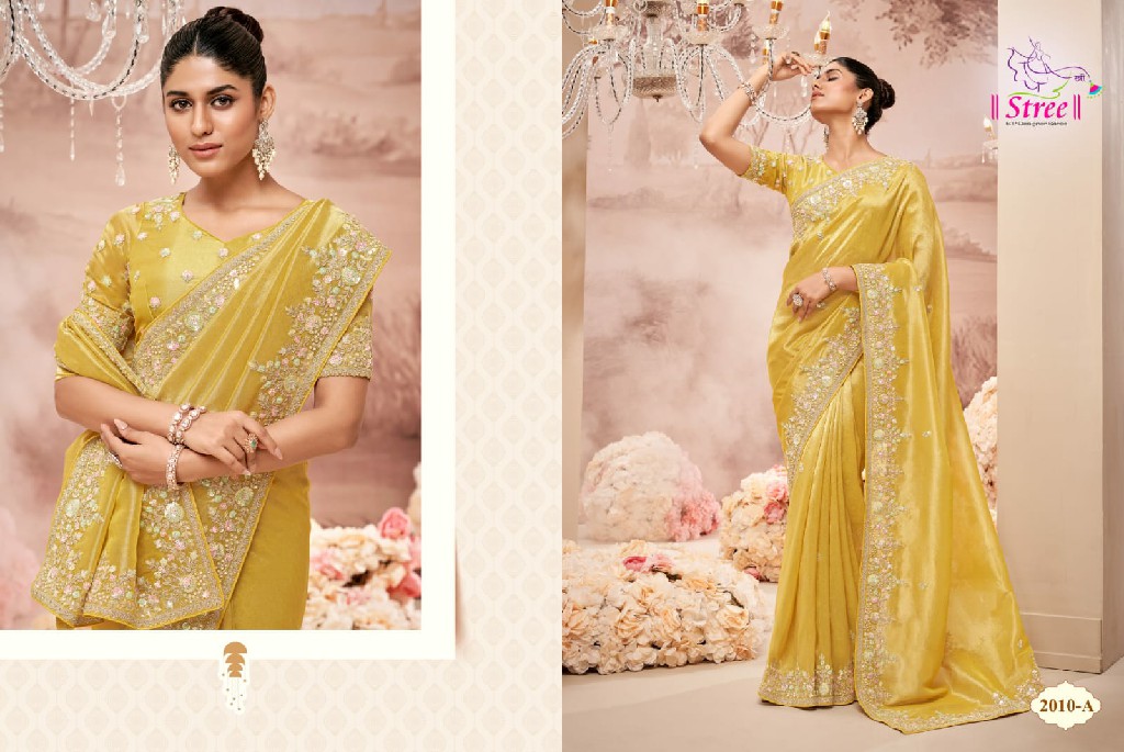 Stree Stree Vol-1 Wholesale Pure Banarasi And Organza Designer Function Wear Sarees