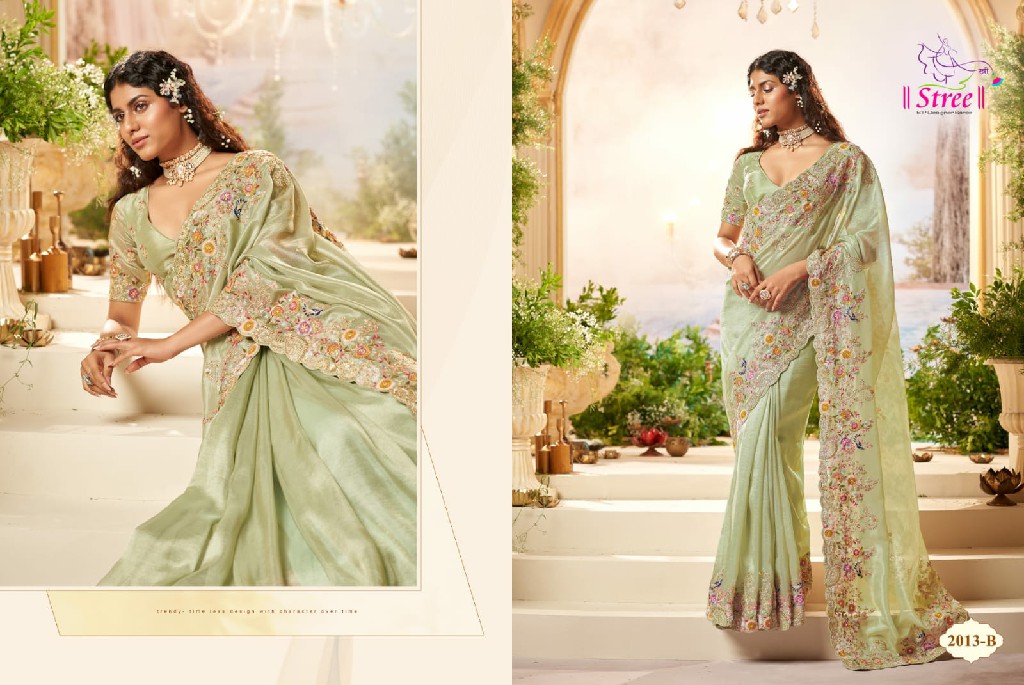 Stree Stree Vol-1 Wholesale Pure Banarasi And Organza Designer Function Wear Sarees