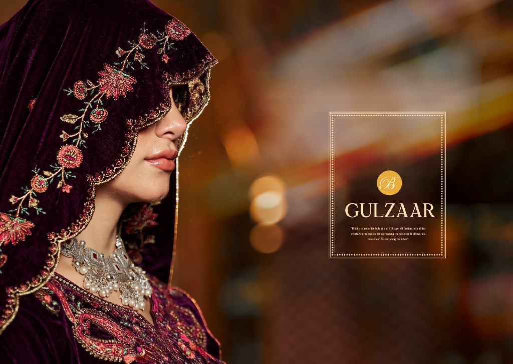 Belliza Gulzaar Wholesale Pure Velvet With Embroidery Winter Dress Material