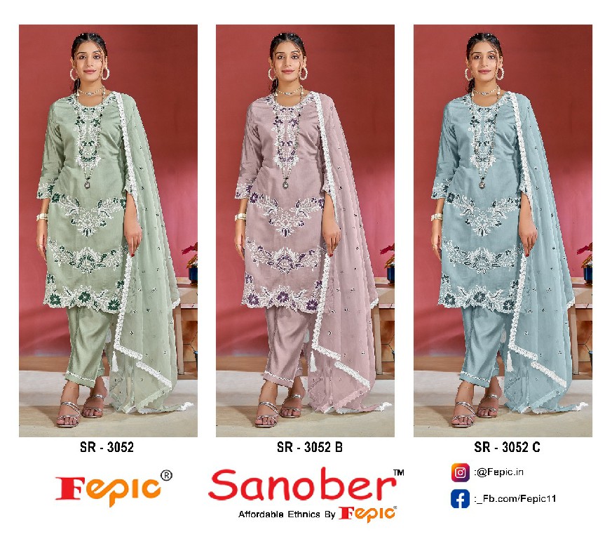 Fepic Sanober SR-3052 Wholesale Readymade Indian Pakistani Suits