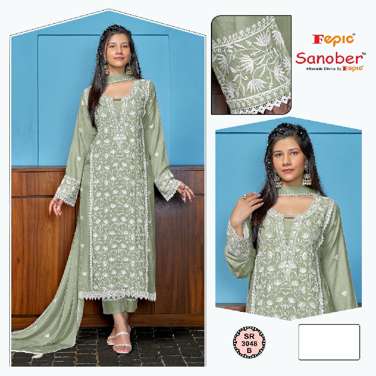 Fepic Sanober SR-3048 Wholesale Readymade Indian Pakistani Suits