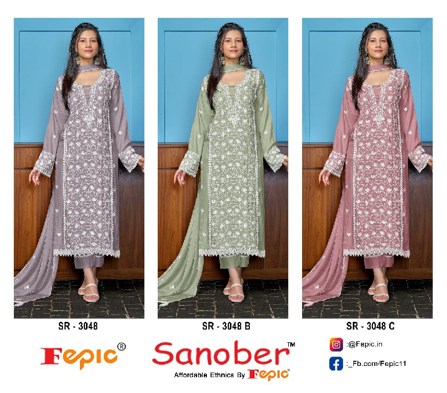 Fepic Sanober SR-3048 Wholesale Readymade Indian Pakistani Suits