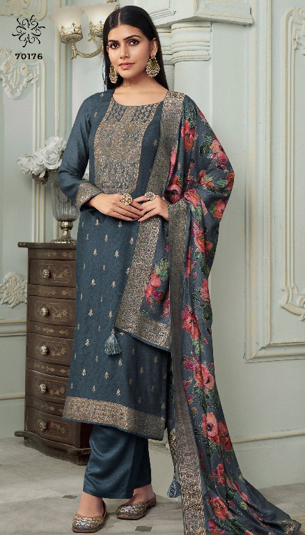 Vinay Kervin Aadhira Vol-7 Wholesale Viscose Pashmina Jacquard Winter Salwar Suits