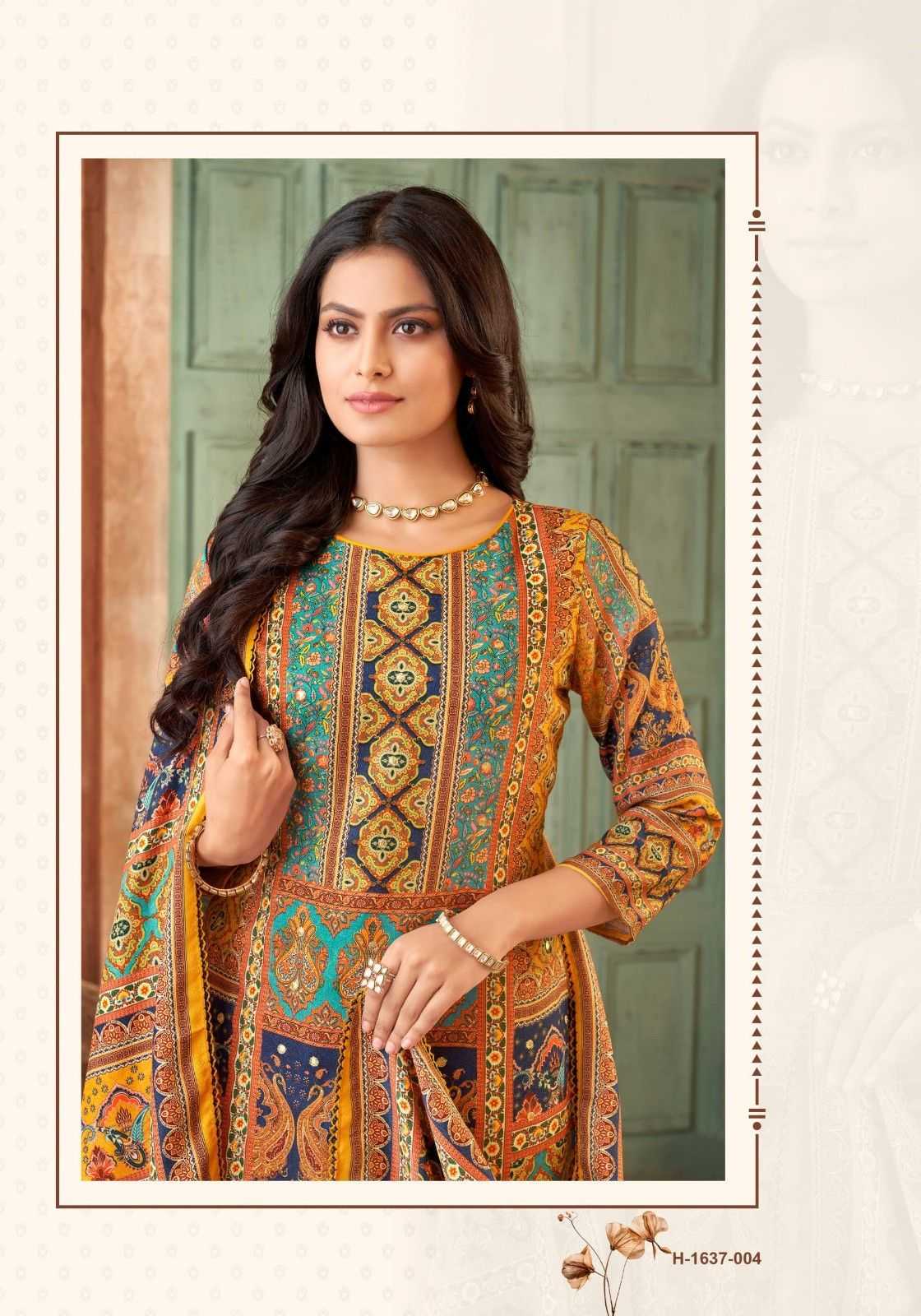 nazreen by alok suits viscose pashmina ladies suits