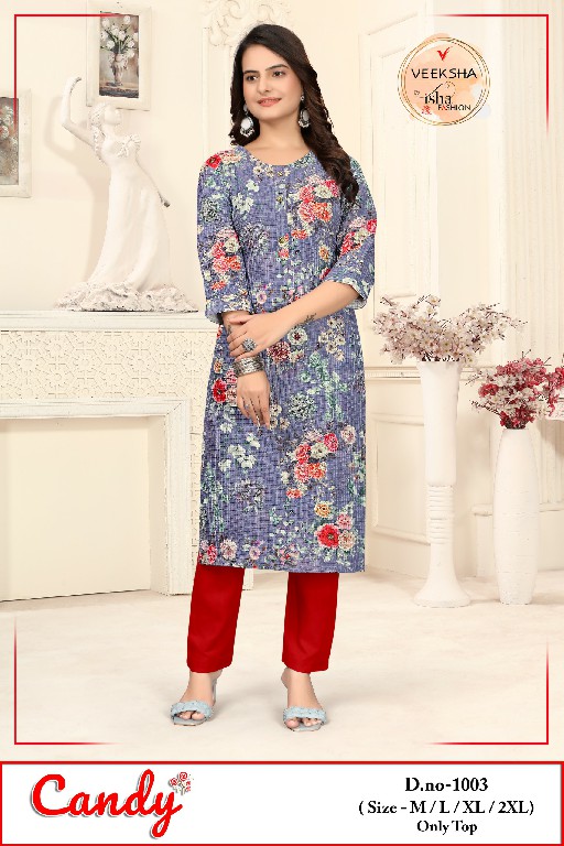 candy by veeksha lycra imported daily wear readymade combo set kurti