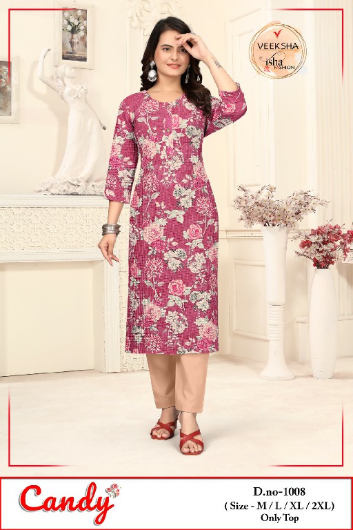 candy by veeksha lycra imported daily wear readymade combo set kurti