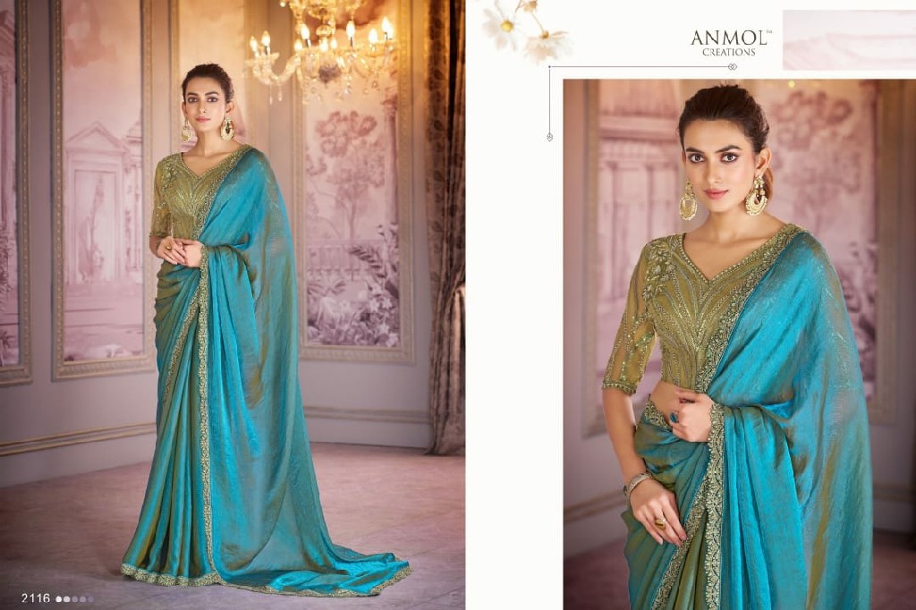 kaina vol 2 by anmol creation 2101-2116 fancy party wear saree for women