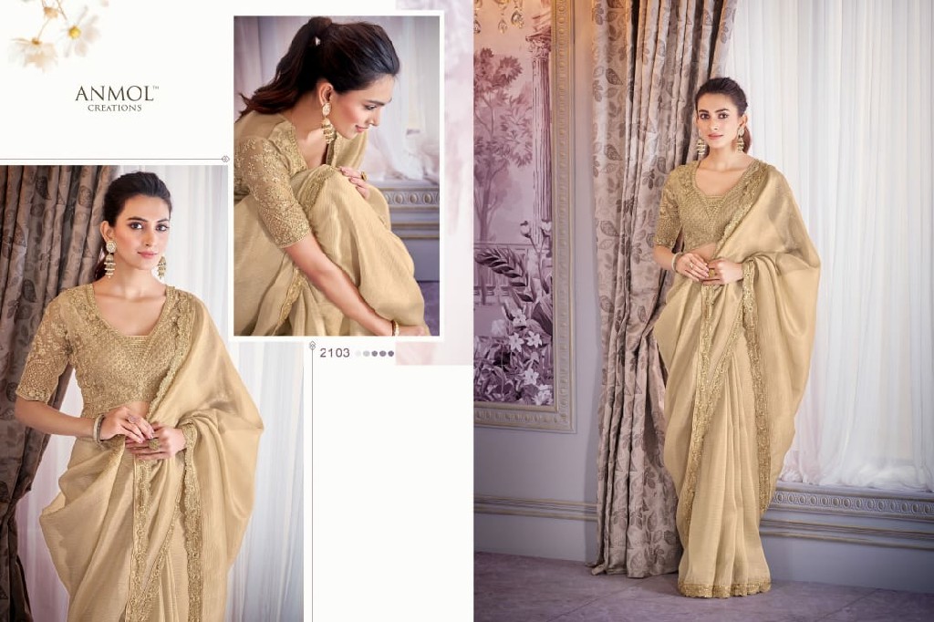 kaina vol 2 by anmol creation 2101-2116 fancy party wear saree for women