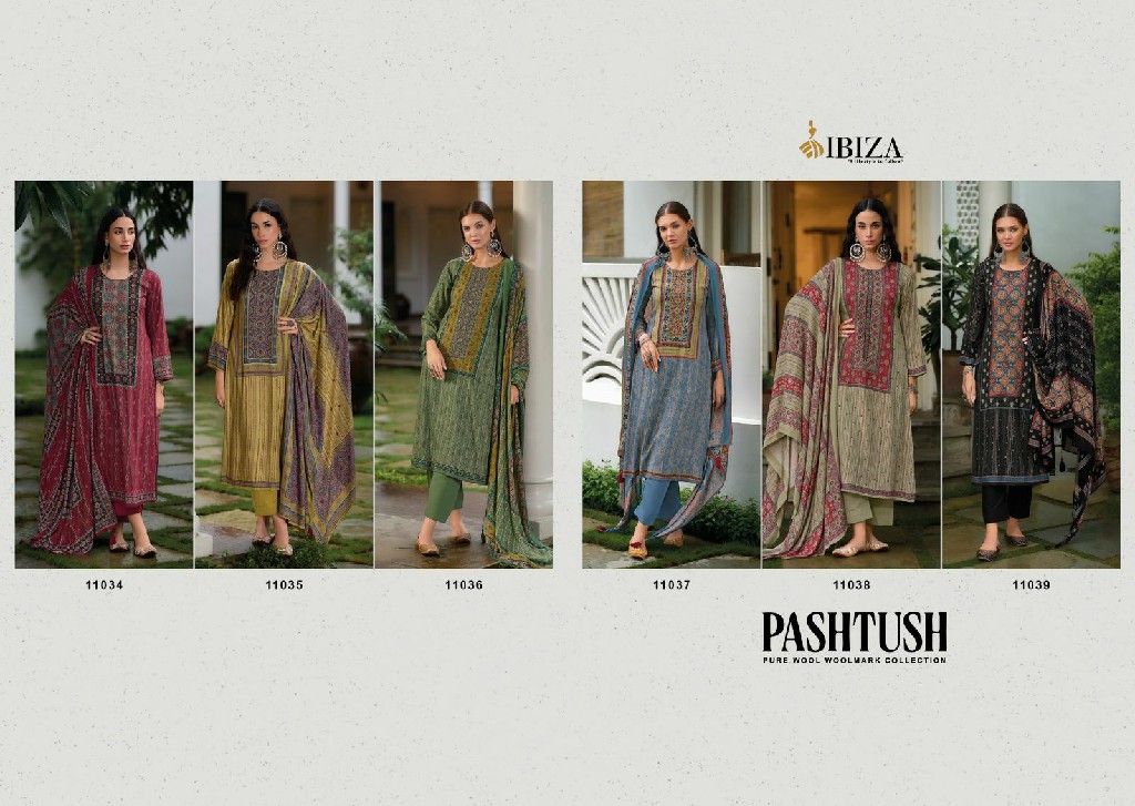 Ibiza Pashtush Wholesale Pure Viscose Pashmina Winter Salwar Suits