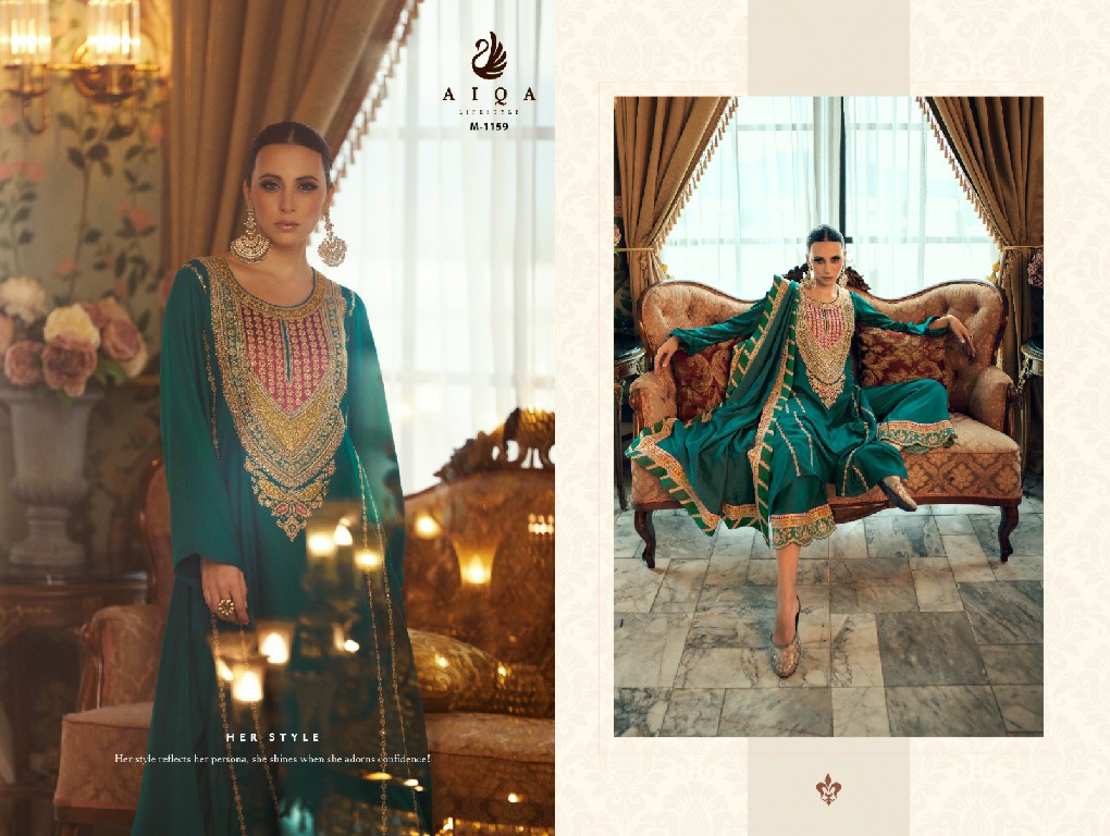 AIQA Dastak Vol-2 Wholesale Pure Heavy Pashmina With Fancy Work Winter Suits