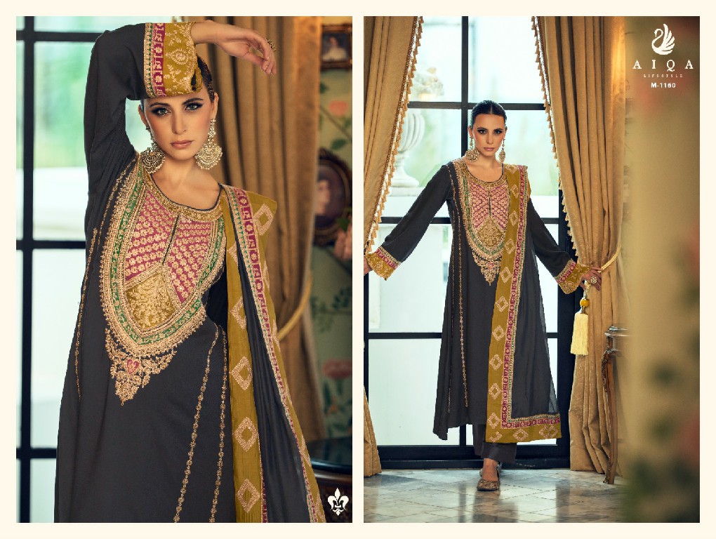 AIQA Dastak Vol-2 Wholesale Pure Heavy Pashmina With Fancy Work Winter Suits
