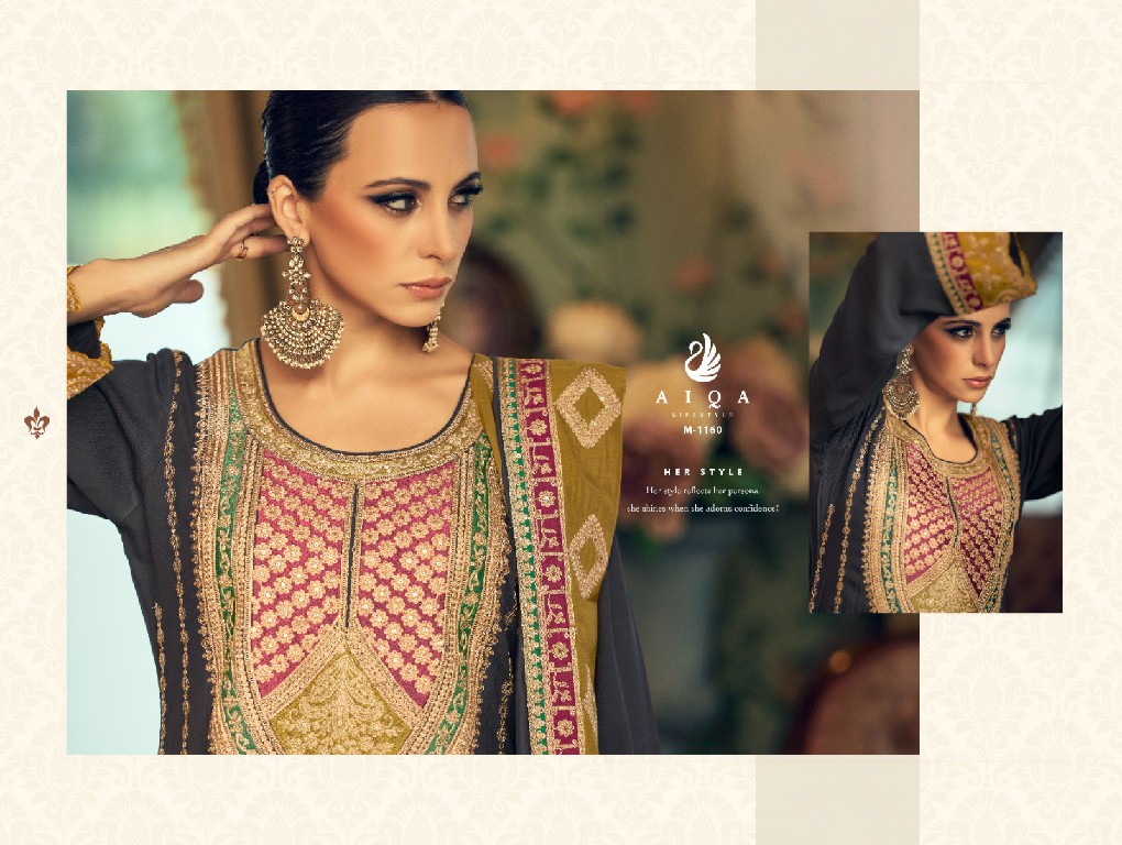 AIQA Dastak Vol-2 Wholesale Pure Heavy Pashmina With Fancy Work Winter Suits