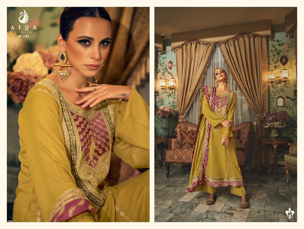 AIQA Dastak Vol-2 Wholesale Pure Heavy Pashmina With Fancy Work Winter Suits