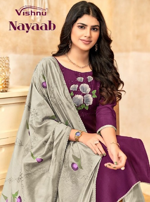 Vishnu Nayaab Wholesale Vetican Work Dress Material