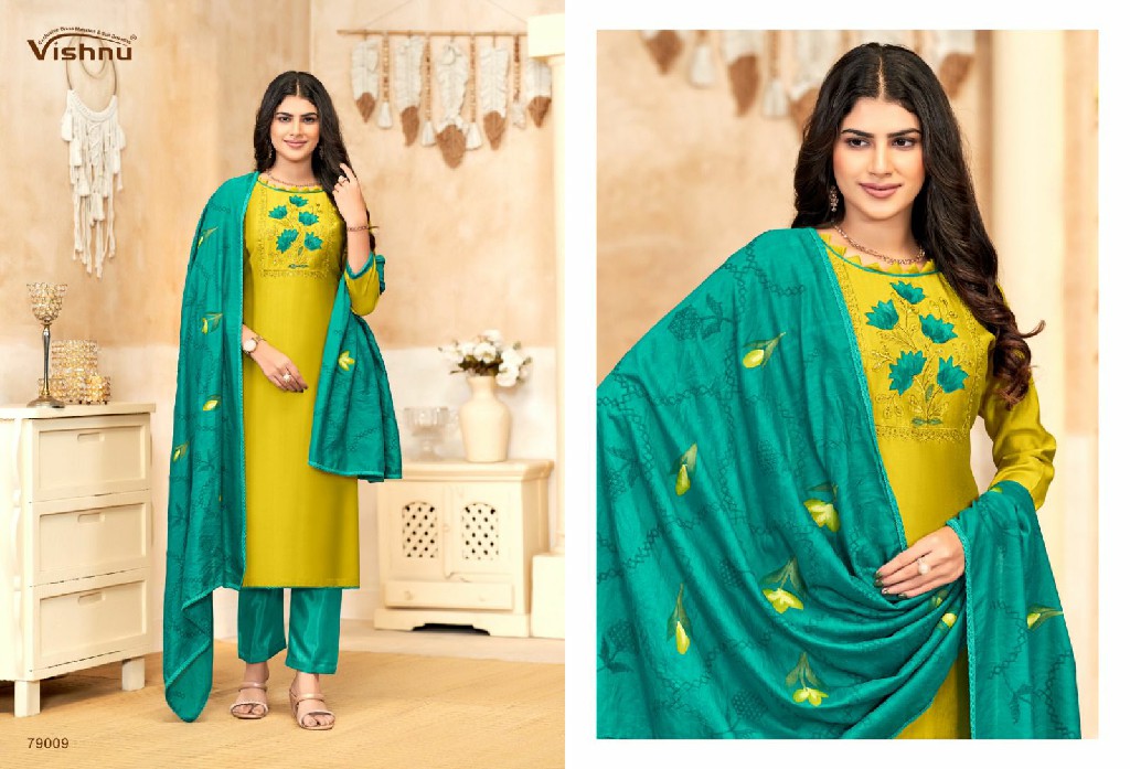 Vishnu Nayaab Wholesale Vetican Work Dress Material