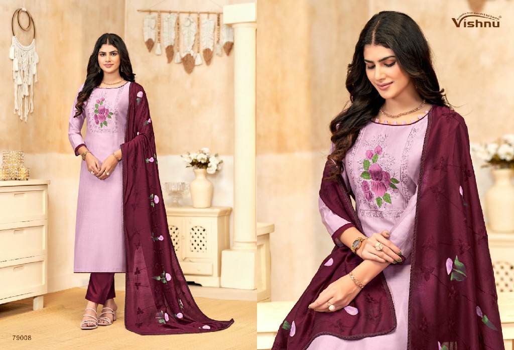 Vishnu Nayaab Wholesale Vetican Work Dress Material