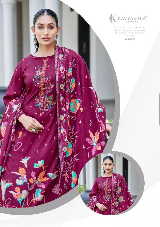 Kavyakala Fitoor Vol-4 Wholesale Heavy Digital Woollen Pashmina With Work Winter Dress Material