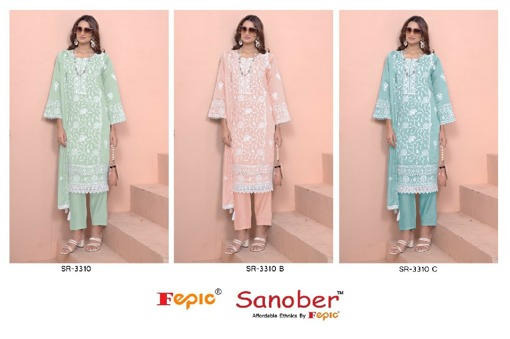 Fepic Sanober SR-3310 Wholesale Readymade Indian Pakistani Suits