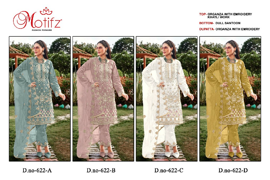 Motifz D.no 622 Wholesale Indian Pakistani Salwar Suits