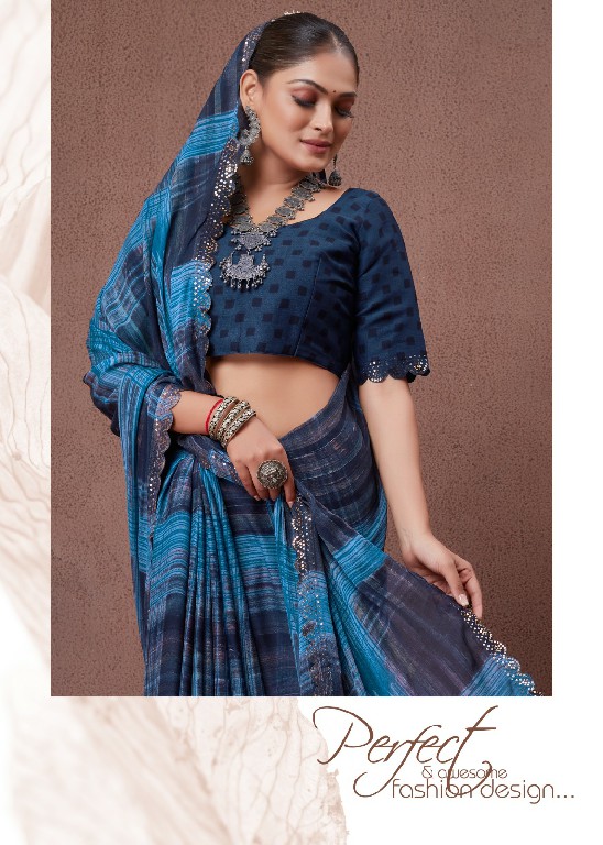 Stavan Cutwork Wholesale Sequence Cutwork In Moss Fabrics Sarees