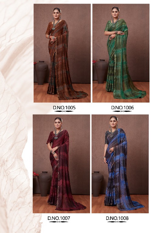 Stavan Cutwork Wholesale Sequence Cutwork In Moss Fabrics Sarees