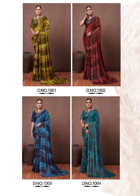 Stavan Cutwork Wholesale Sequence Cutwork In Moss Fabrics Sarees