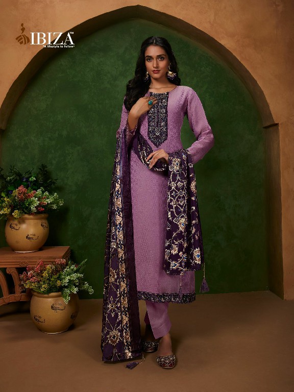 Ibiza Nemyra Wholesale Pure Mosrcco Silk With Velvet Patch Salwar Suits