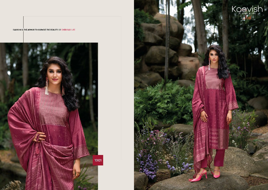 kaavish aldora viscose pashmina unique colours winter salwar suit
