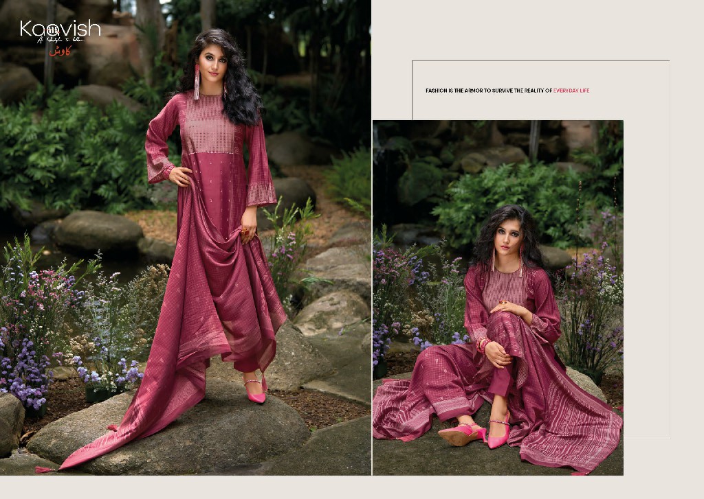kaavish aldora viscose pashmina unique colours winter salwar suit