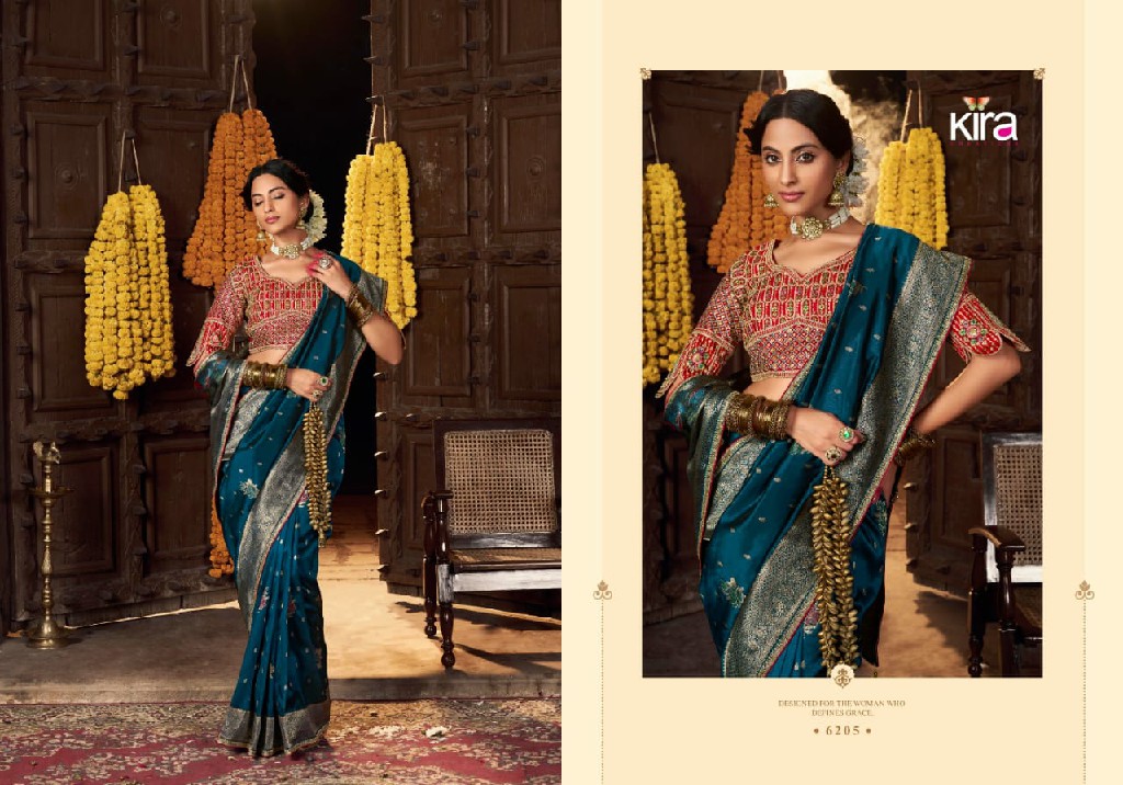 kiki by kira creation banarasi silk 6201-6205 new trendy saree