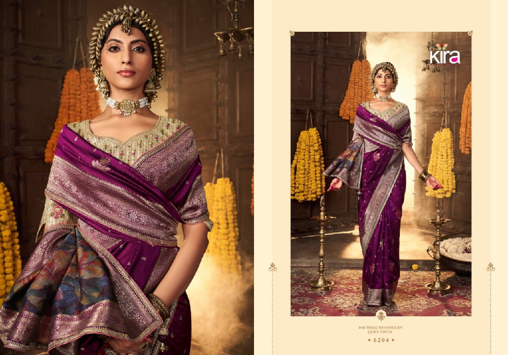 kiki by kira creation banarasi silk 6201-6205 new trendy saree