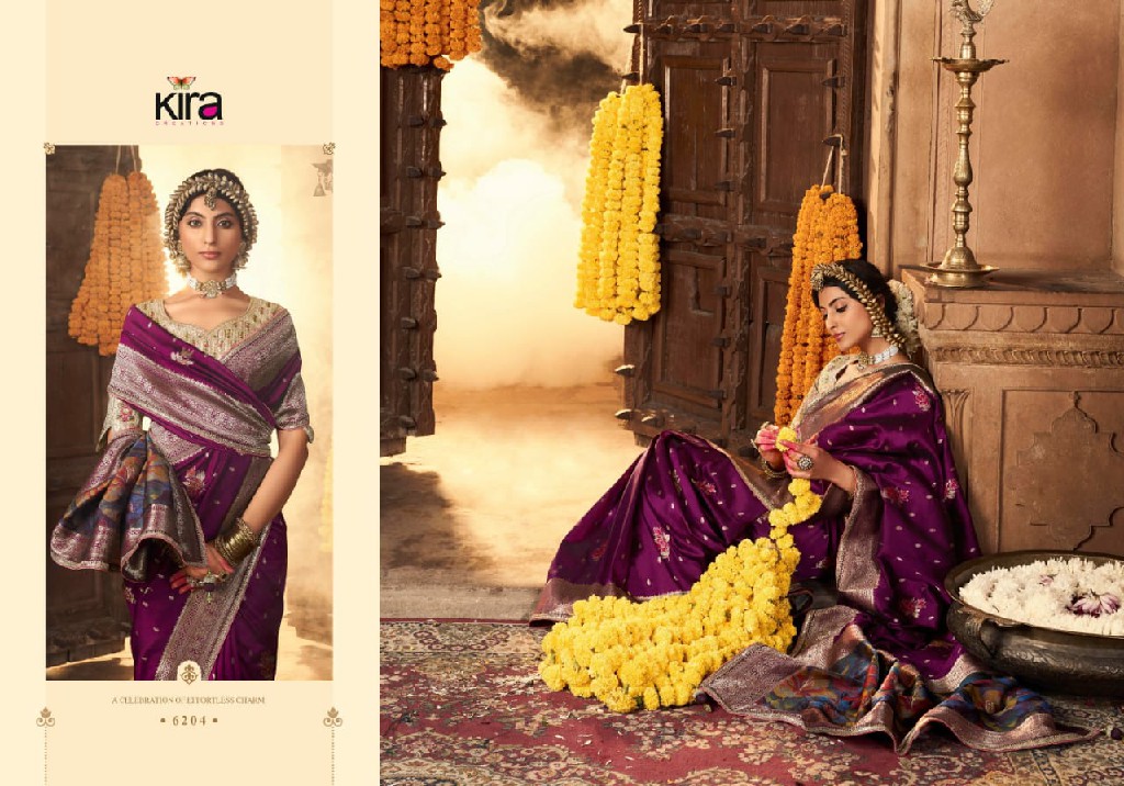 kiki by kira creation banarasi silk 6201-6205 new trendy saree
