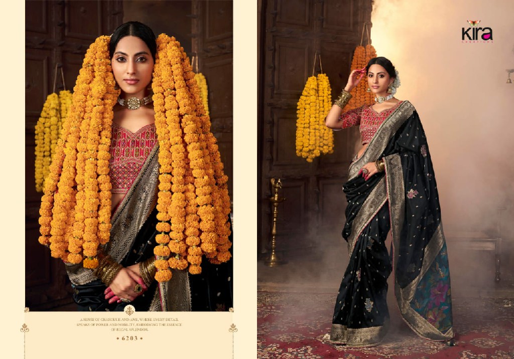 kiki by kira creation banarasi silk 6201-6205 new trendy saree