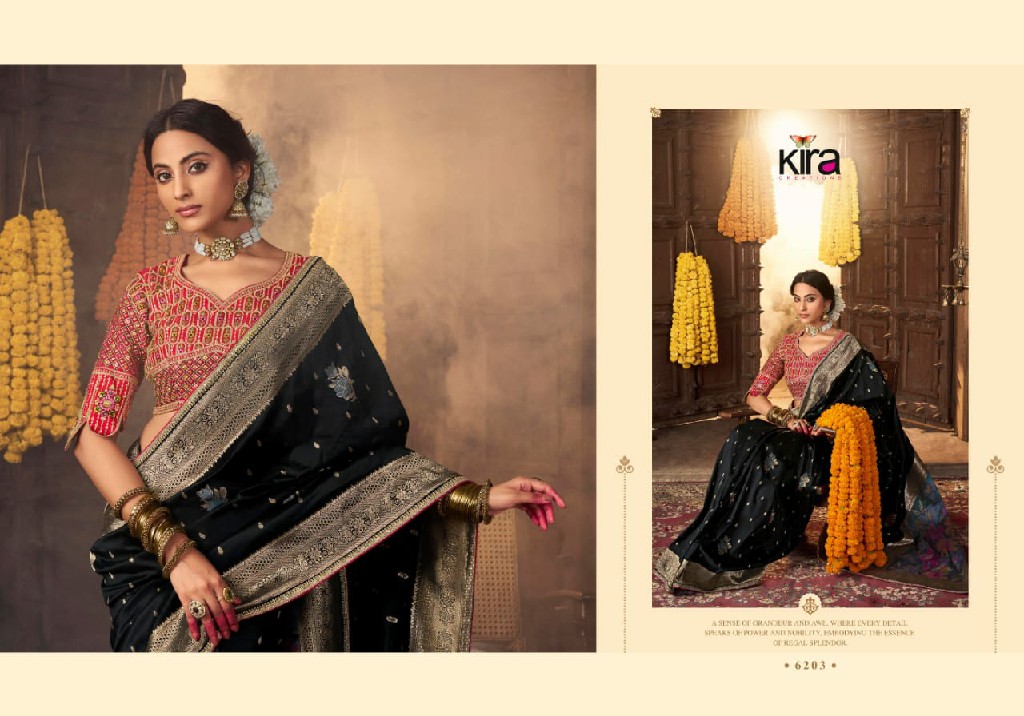 kiki by kira creation banarasi silk 6201-6205 new trendy saree