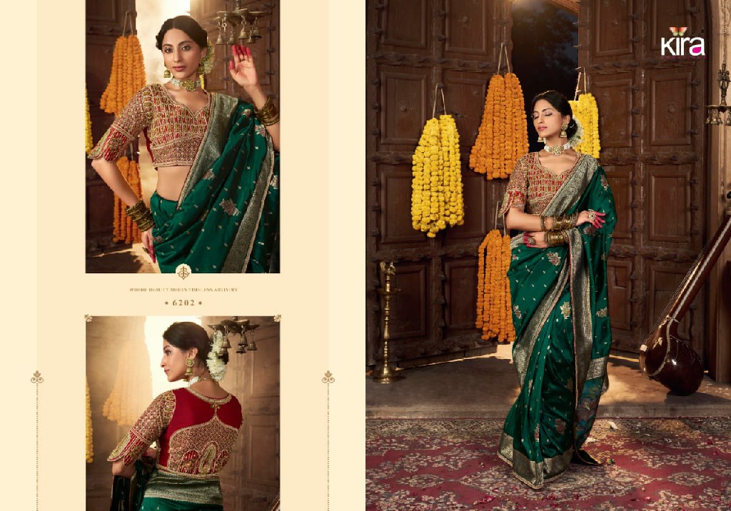 kiki by kira creation banarasi silk 6201-6205 new trendy saree